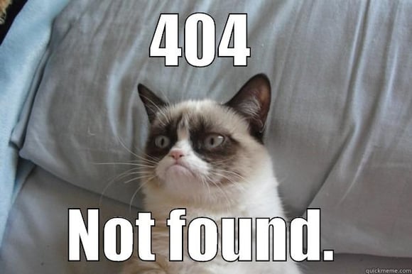 404 error found