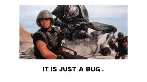 Its just a bug